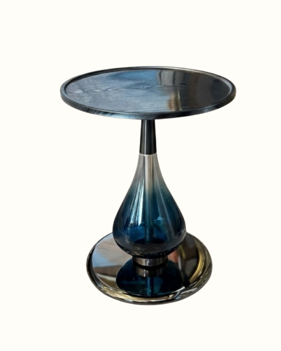 Table d'appoint à boules de verre