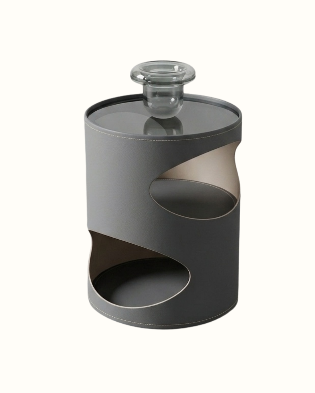 Table d'appoint cylindrique ajourée